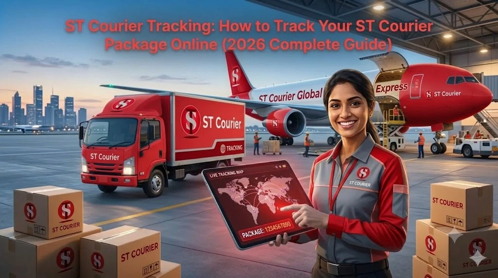 Online Courier Parcel Tracking Banner